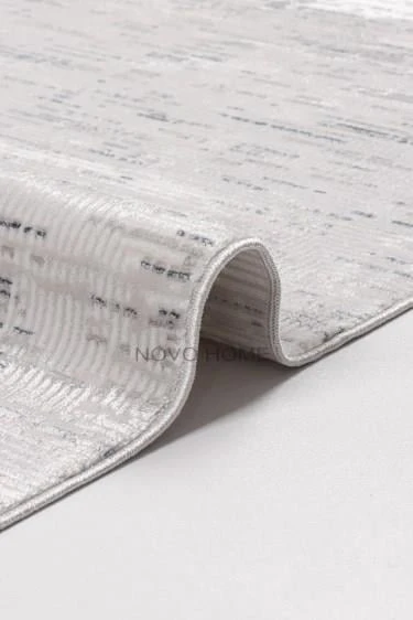 Novo Home Halı Kişiye Özel Ölçü Yolluk Halısı 100x200 Orkide ORK0401 Gri - 5