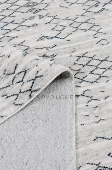 Novo Home Halı Özel Ölçü Oda Halısı 160x250 Lotus LTS0212 Mavi - 7
