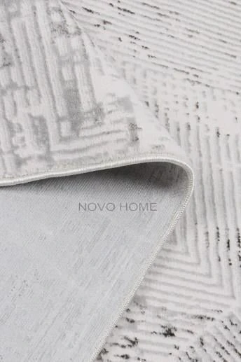 Novo Home Halı Özel Ölçü Oda Halısı 120x400 Lotus LTS0104 Kahve - 7