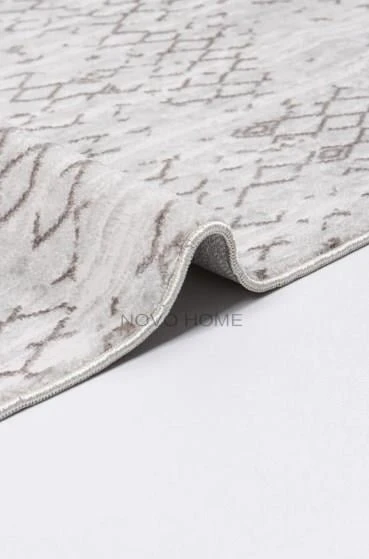 Novo Home Halı Kişiye Özel Ölçü Yolluk Halısı 100x250 Lotus LTS0205 Beyaz - 6