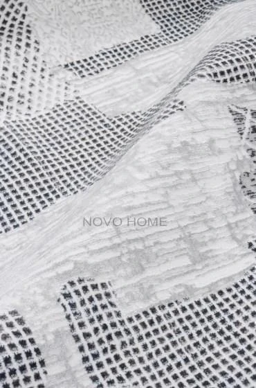 Novo Home Halı Kişiye Özel Ölçü Yolluk Halısı 80x500 Lotus LTS0104 Kahve - 3