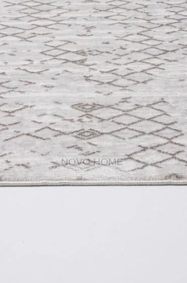 Novo Home Halı Özel Ölçü Oda Halısı 120x400 Lotus LTS0204 Kahve - 4