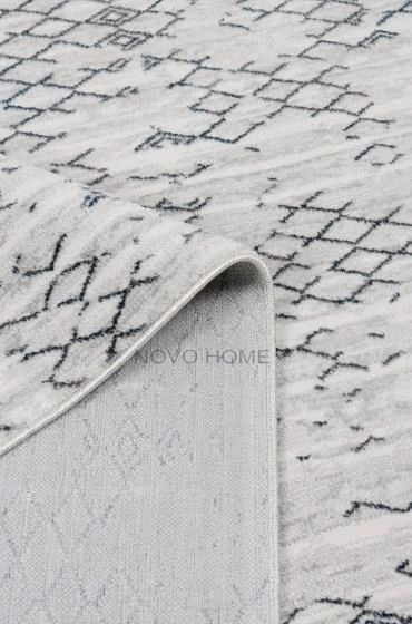 Novo Home Halı Özel Ölçü Oda Halısı 120x300 Lotus LTS0212 Mavi - 7