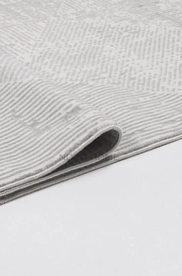 Novo Home Halı Özel Ölçü Salon Halısı 200x450 Lotus LTS0105 Beyaz - 6