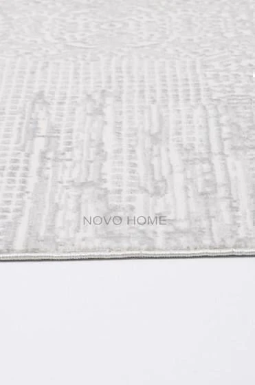 Novo Home Halı Kişiye Özel Ölçü Yolluk Halısı 80x550 Lotus LTS0312 Mavi - 2