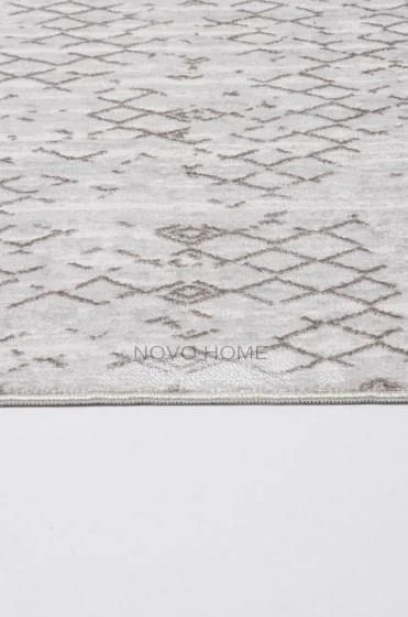 Novo Home Halı Özel Ölçü Oda Halısı 160x600 Lotus LTS0204 Kahve - 4