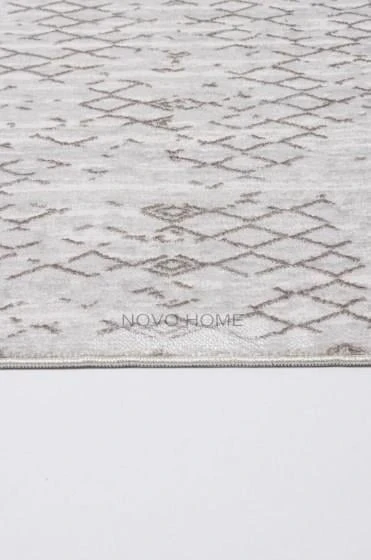 Novo Home Halı Özel Ölçü Oda Halısı 120x350 Lotus LTS0204 Kahve - 4