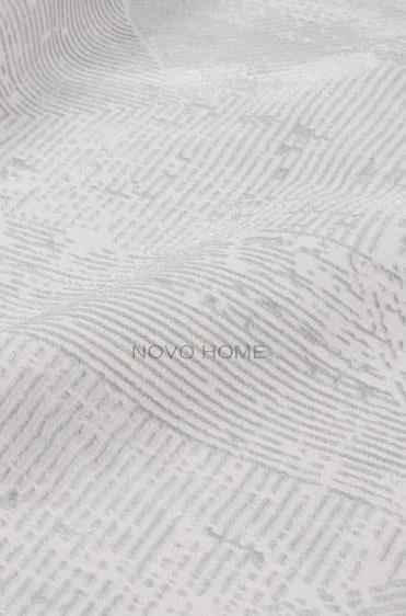 Novo Home Halı Özel Ölçü Salon Halısı 200x450 Lotus LTS0105 Beyaz - 3