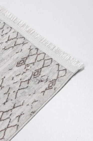 Novo Home Halı Özel Ölçü Salon Halısı 200x400 Lotus LTS0204 Kahve - 5