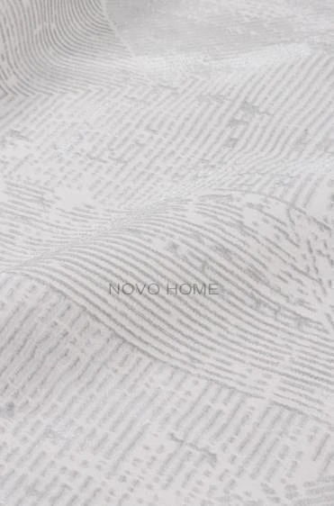Novo Home Halı Özel Ölçü Oda Halısı 160x600 Lotus LTS0105 Beyaz - 3