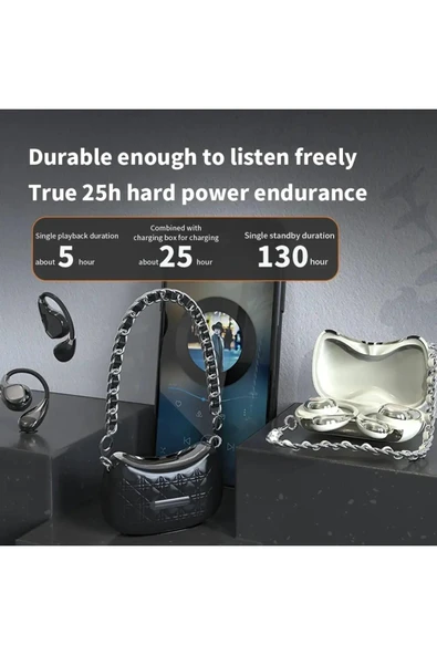 Kulak İçi Kulaklık Çanta Görünümlü Bluetooth Kulaklık Ows Spor Kulaklık Klip Kulaklık YX46 - 6
