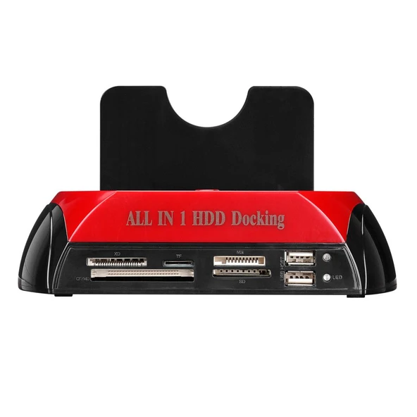 Everest Hdd Dock Statıon Hdc-385 2.5''/3.5'' Usb2.0 Ide Sata + Kart Okuucu Dockıng Harddısk Kutusu - 3