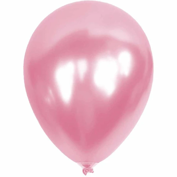 METALİK BALON PEMBE 100 ADET - 2