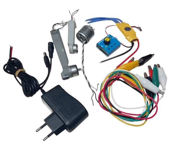 30A ESC Devreli Adaptörlü ESC Testerli Çeşitli Drone Motoru Hız Kontrolü Öğrenci Deney Seti - Resim 2