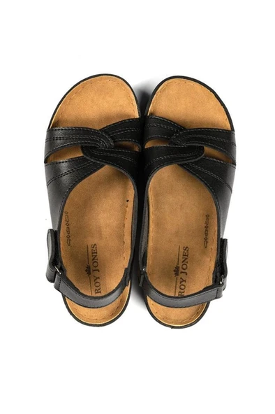 ROY JONES 1817 SİYAH COMFORT CASUAL ANATOMİK RAHAT KALIP SANDALET - 7