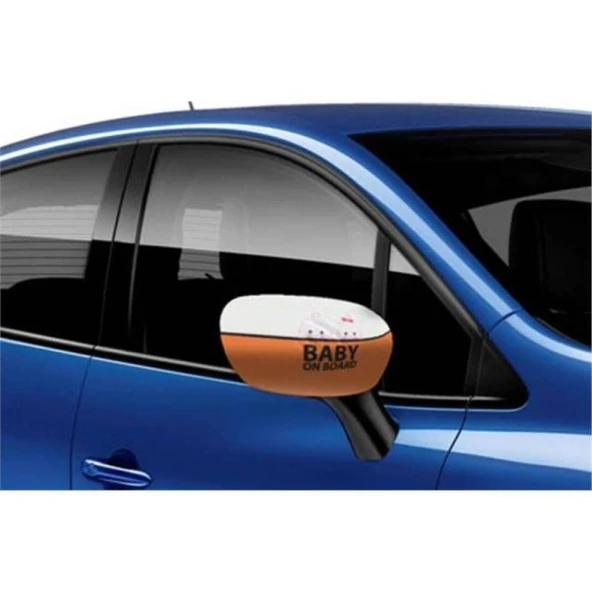 Araç Ayna Kılıfı 2 Adet - Baby On Board (483483) - 2