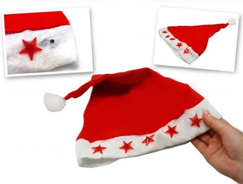 Yılbaşı Özel Işıklı Noel Baba Şapkası (483483) - 3
