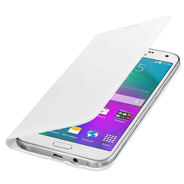 Samsung Galaxy E7 Flip Wallet Orjinal Kılıf - Beyaz EF-WE700BWEGWW (Outlet) ürün görseli 1