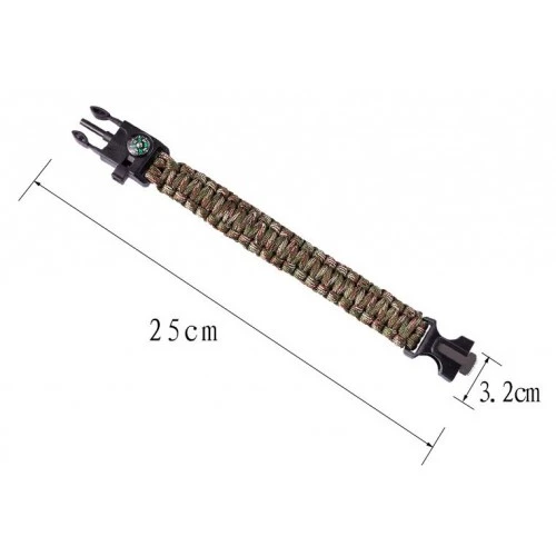 Survival Bileklik - SOS Multi Fonksiyonlu Hayatta Kalma Bilekliği (483483) - 2