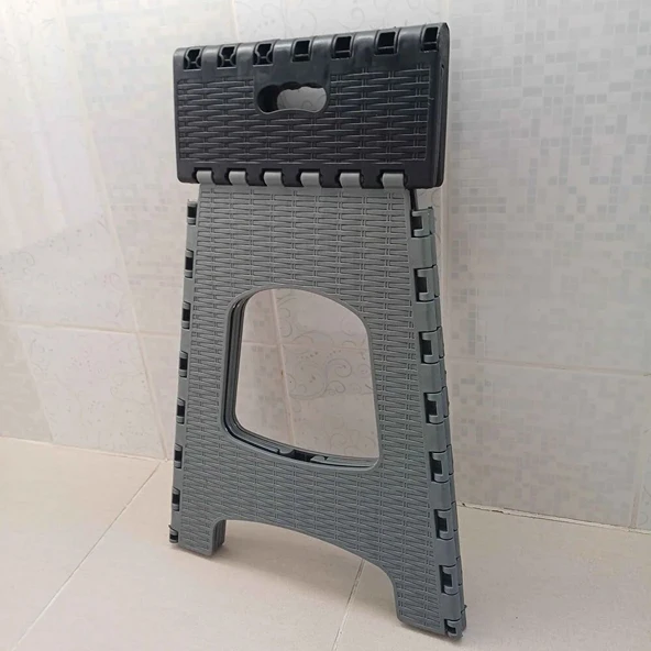 28 Cm Dayanıklı Katlanabilir Tabure - Kamp Piknik  Metrobüs Otobüs Balıkçı Tabure (483483) - 3
