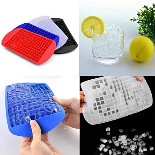 160 Bölmeli Mini Küp Silikon Buz Kalıbı Buzluk (483483) - 2
