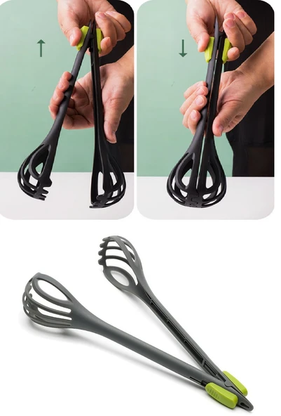 Paslanmaz Mutfak Maşası - 27 Cm Mangal Barbekü Maşası (483483) - 5