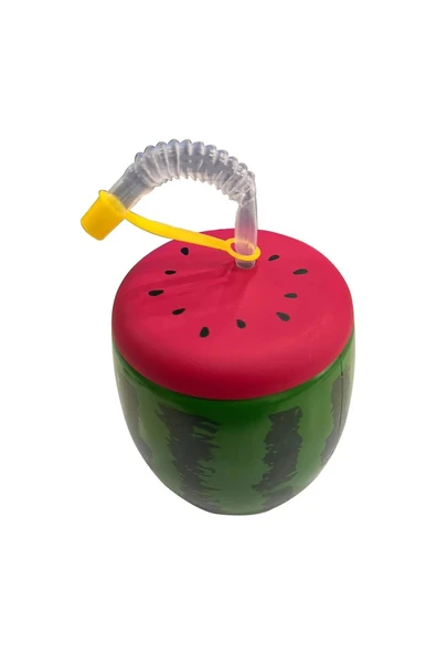 Karpuz Tasarımlı Pipetli Suluk 900 ML (483483) - 2