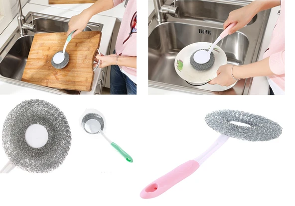Mangal Temizleme Fırçası - Barbekü Fırçası - Lavabo Bulaşık Fırçası (483483) - 3