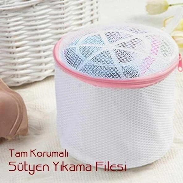 Sütyen Yıkama Filesi Tam Korumalı Hassas Çamaşır Yıkama Aparatı (483483) - 3