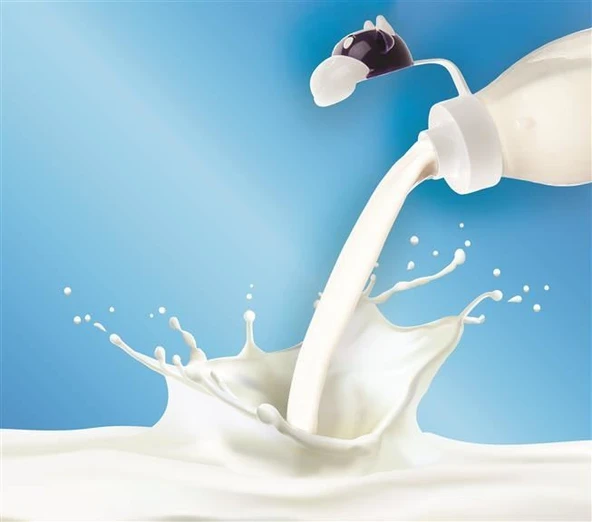 İnek Tasarımlı Sevimli Cam Suluk - Süt Şişesi 1000 ML (483483) - 4