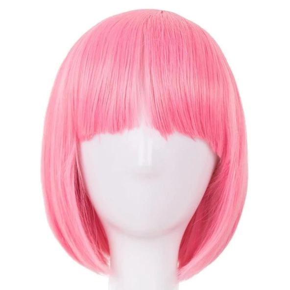 Küt Peruk - Toz Pembe (Açık Pembe) (483483) - 3