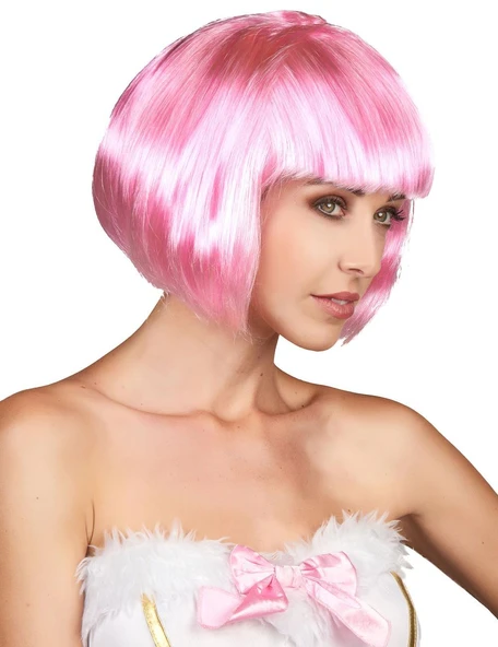 Küt Peruk - Toz Pembe (Açık Pembe) (483483) - 4