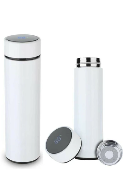 Dijital Sıcaklık Göstergeli Renkli Çelik Termos - 500 ML (483483) - 5