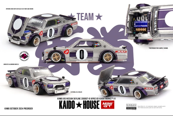 Mini GT Kaido House Nissan Skyline 2000GT-R (KPGC10) Kaido Works V1 165