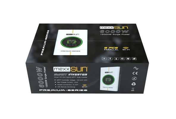MEXX-P6kW - Premium 48V 6kW (Paralel /Wi-Fi/ Dual Output) - 7