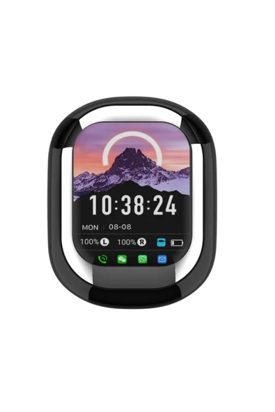 Kulak İçi Kulaklık Akıllı LED Ekran Renkli Dokunmatik Ekranlı Kablosuz Bluetooth Kulaklık PR-SE-ONE - 3