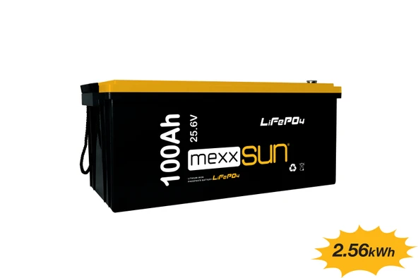MEXXSUN Lityum Akü 25,6V 100Ah (LiFePo4) 2560Wh - Resim 2