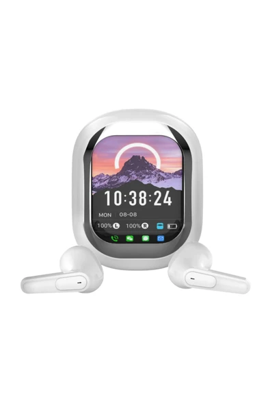Kulak İçi Kulaklık Akıllı LED Ekran Renkli Dokunmatik Ekranlı Kablosuz Bluetooth Kulaklık PR-SE-ONE - 8
