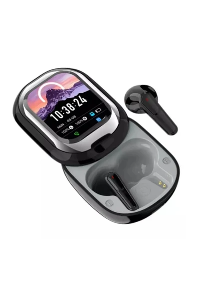 Kulak İçi Kulaklık Akıllı LED Ekran Renkli Dokunmatik Ekranlı Kablosuz Bluetooth Kulaklık PR-SE-ONE - 2