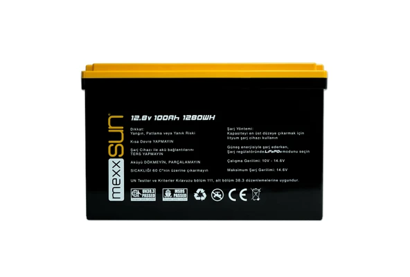 MEXXSUN Lityum Akü 12,8V 100Ah (LiFePo4) 1280Wh - 5
