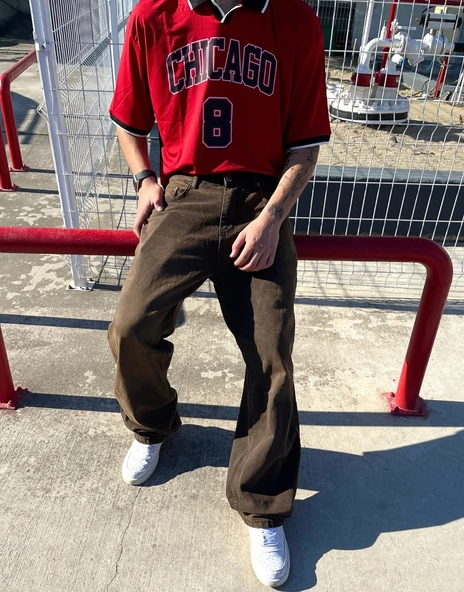 BDG Premium Baggy Kot Pantolon Kahve - 4