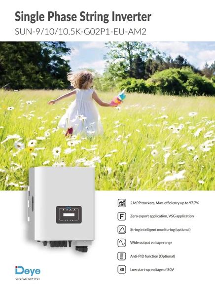 DEYE 10KW Monofaze - 3