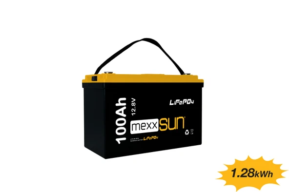 MEXXSUN Lityum Akü 12,8V 100Ah (LiFePo4) 1280Wh - 2