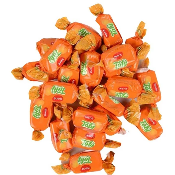Kent Tofy Portakal Aromalı Toffe Şeker 500 Gr