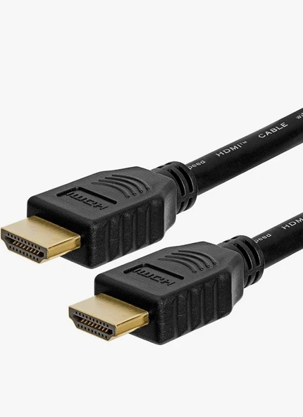 5 Metre Altin Uçlu Hdmi To Hdmi Kablo 4K 3D Siyah - 3