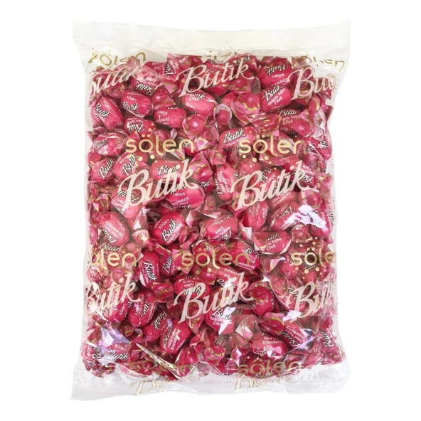 Şölen Butik Çilek Aromalı Toffee Şeker 500 Gr