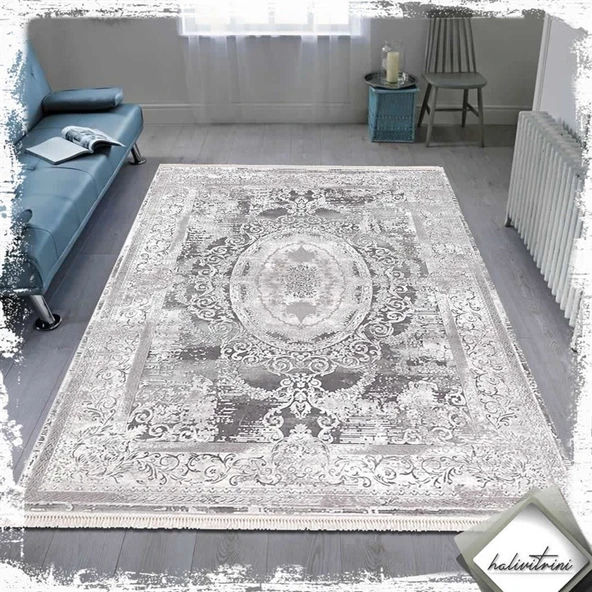 Padişah Halı Yolluk Halısı 100x200 Santo 31881 095 Gri - 2