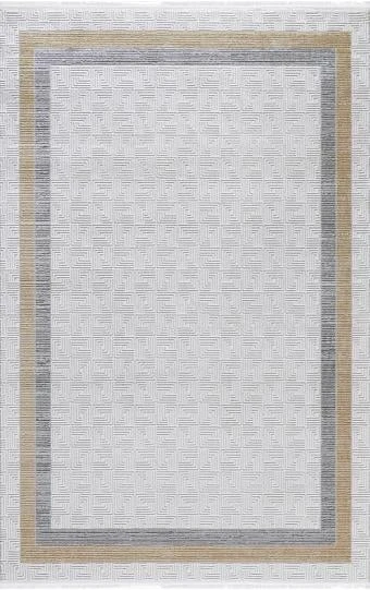 Padişah Halı Kişiye Özel Ebatlı Kişiye Özel Ölçü Kesme Halı Sümela 67013 095 Gri 150 x 300 cm
