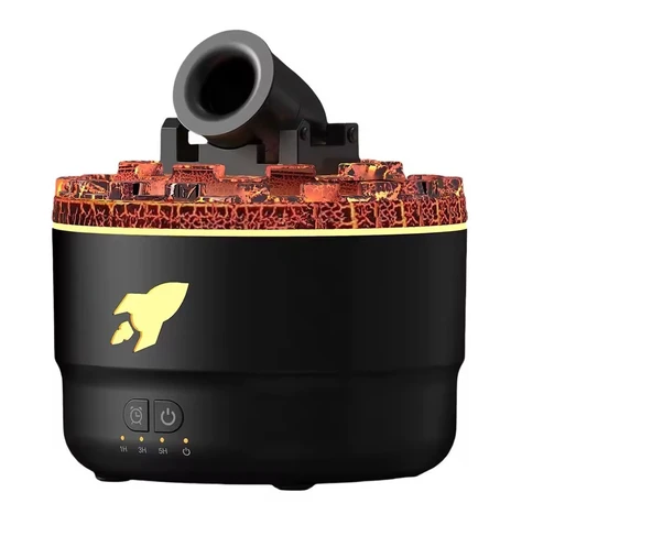 Volkanik Çatlak Top Patlama Efektli 7 Renk LED Işıklı Zamanlayıcılı Uçucu Yağ Difüzörü Nemlendirici HEDİYELİK ÜRÜN - 2