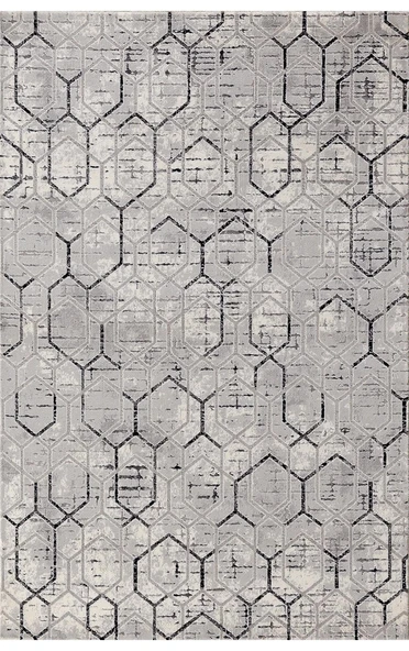 Padişah Halı Kişiye Özel Ebatlı Kişiye Özel Ölçü Kesme Halı Paris 36196 095 Gri 80 x 250 cm